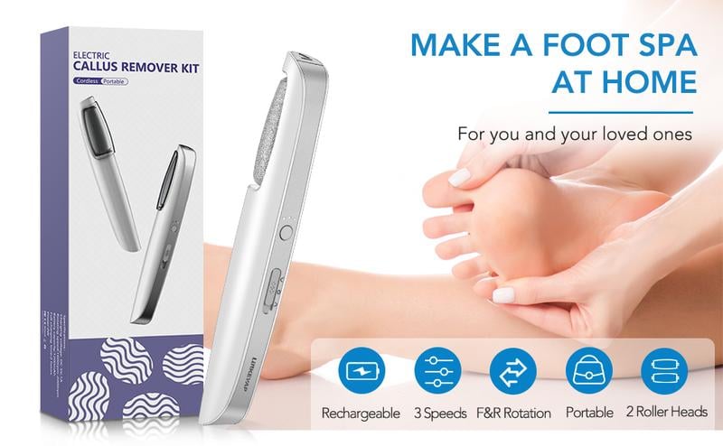 ClearFeel™ - Elektrische eeltverwijderaar voor fluweelzachte voeten en meer zelfvertrouwen [50% Korting]