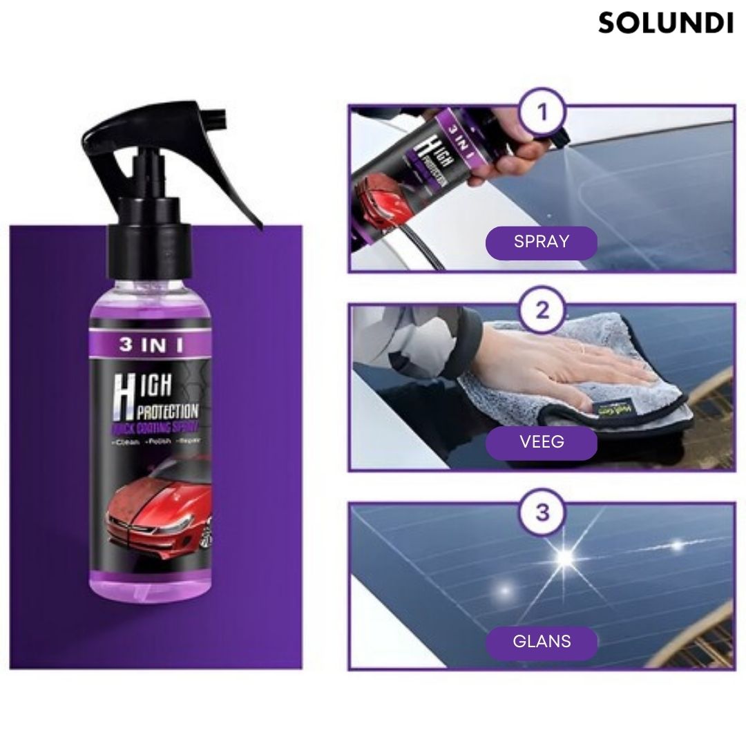 CarSpray – 3-in-1 Autoreiniger voor perfecte autoverzorging [1 + 1 Gratis]