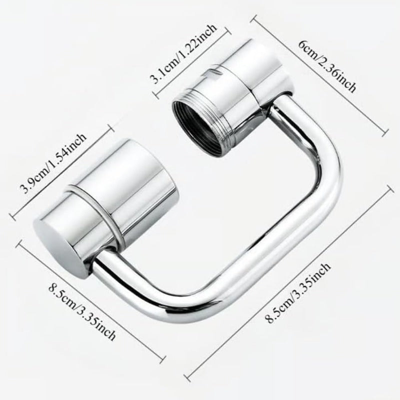 AquaRotate™ – Draaibare Kraansproeier met 1440° Rotatie voor Keuken & Badkamer