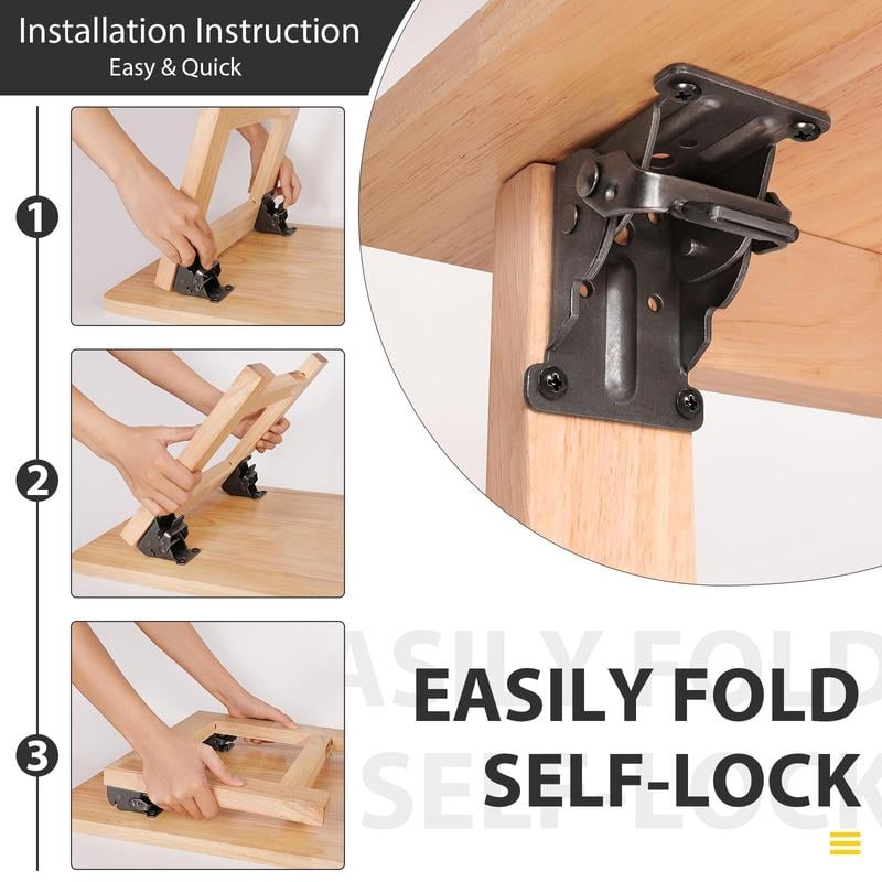 FoldClip™ - Opvouwbare heavy-duty hoekbeugels met vergrendelingsmechanisme [1 + 1 Gratis]