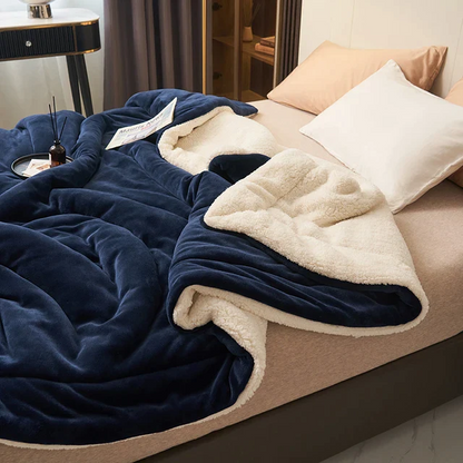 Flanel-fleece knuffeldeken – zacht, warm en machinewasbaar