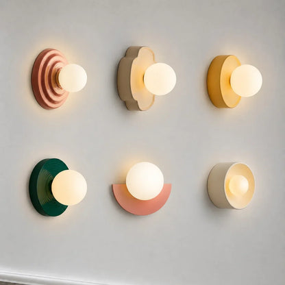 Minimalistische kleurrijke wandlamp – decoratief wandlicht