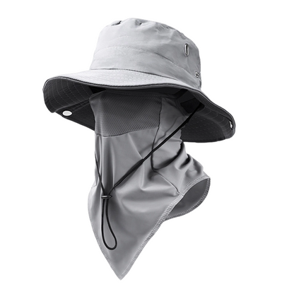 BreezeGuard™ – 2-in-1 Zonhoed met Gezichtsbescherming voor Outdoor