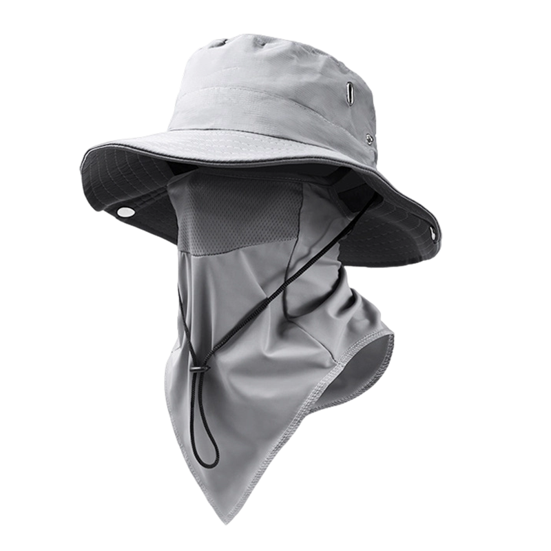 BreezeGuard™ Zonnehoed met Gezichtsbescherming – Koel & UV-Beschermd