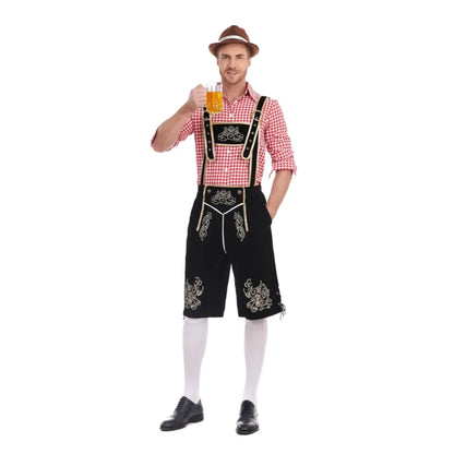 Beiers Lederhosen-kostuum 3-delig met bretels en hoed