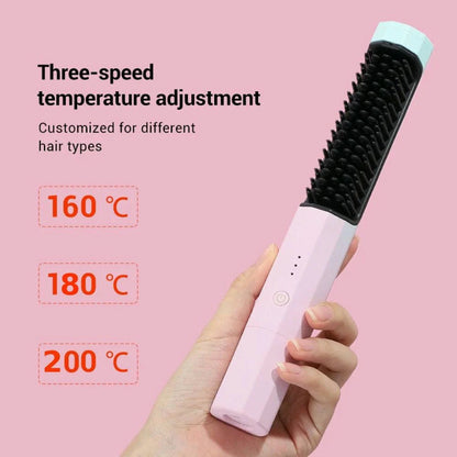 LuxeGlide™ Draadloze Stijltang – Glad & Pluisvrij Haar in 30 Seconden