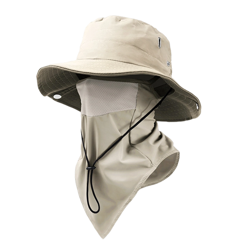 BreezeGuard™ – 2-in-1 Zonhoed met Gezichtsbescherming voor Outdoor