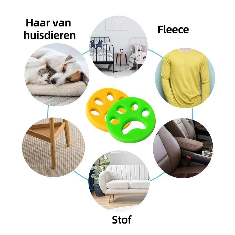 FurPaws™ – Dierenharen Verwijderaar voor Wasmachine & Droger [2+2 Gratis]