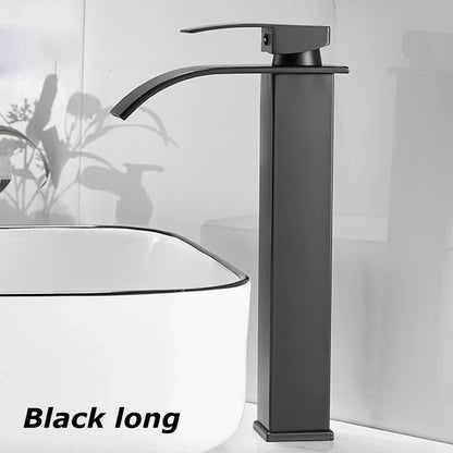 Wastafelkraan Mat Zwart van Roestvrij Staal voor Badkamer & Toilet