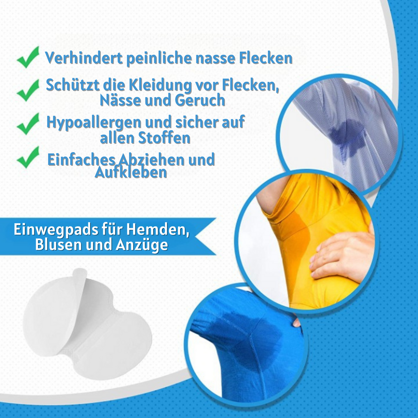 Semfra™ – Wegwerp-zweetpads voor oksels (20 stuks), hygiënisch & betrouwbaar [50% Korting]