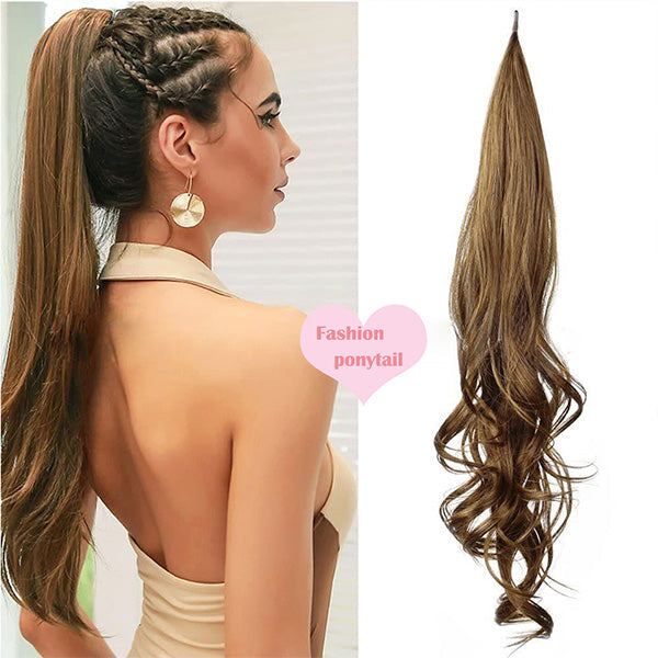 PonyCharm™ Clip-In Paardenstaart – Direct Volume & Lengte