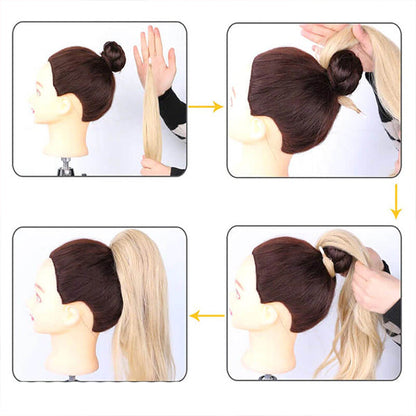 Leah™ – Double Style paardenstaart voor volumineus, stijlvol en elegant haar [50% Korting]