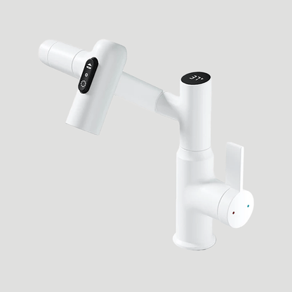 Waterkraan met LED-temperatuurweergave en 360° zwenkarm