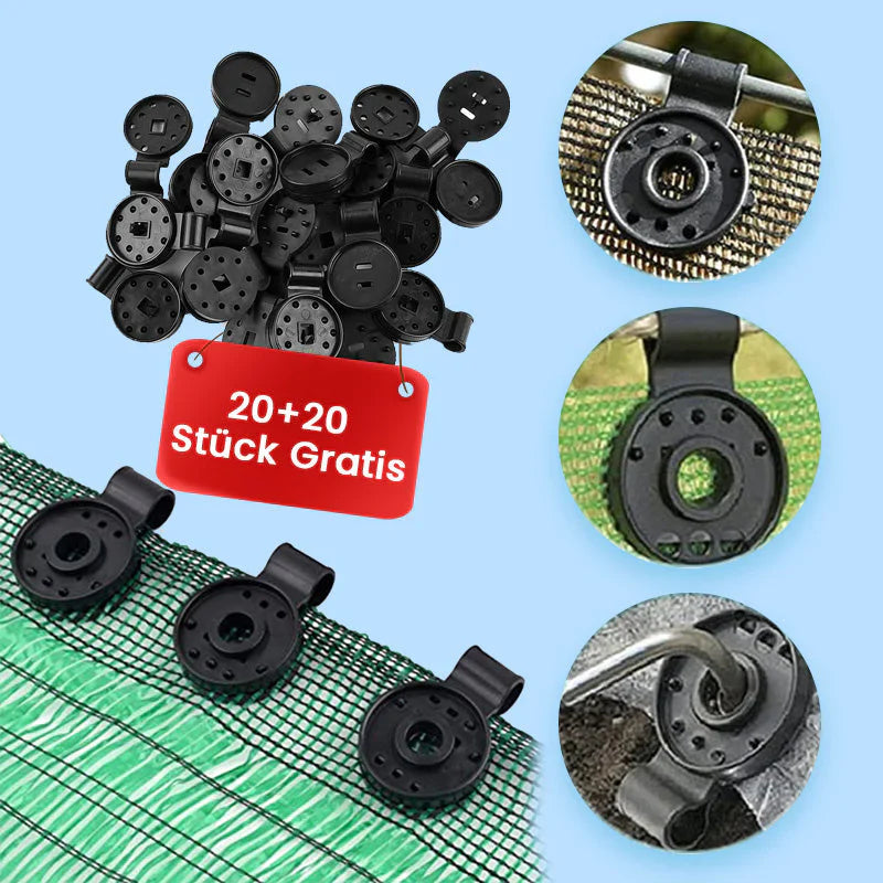 20 + 20 Gratis | ClipHold™ - Veilige bevestigingsclip voor schaduwdoeken [Laatste dag korting]