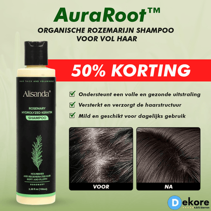 AuraRoot™ – Organische Rozemarijn Shampoo Voor Vol Haar [50% Korting]