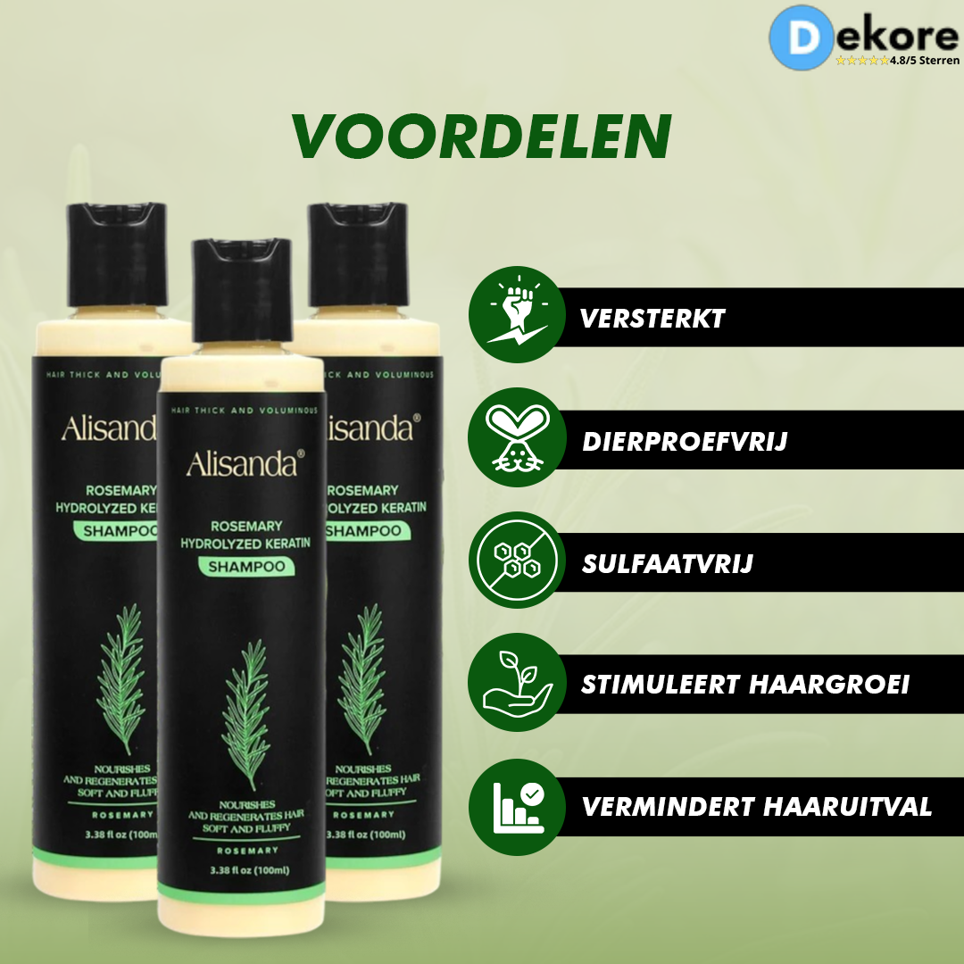 AuraRoot™ – Organische Rozemarijn Shampoo Voor Vol Haar [50% Korting]