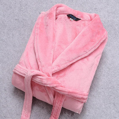 Unisex badjas van fleece en flanel – warm en ademend