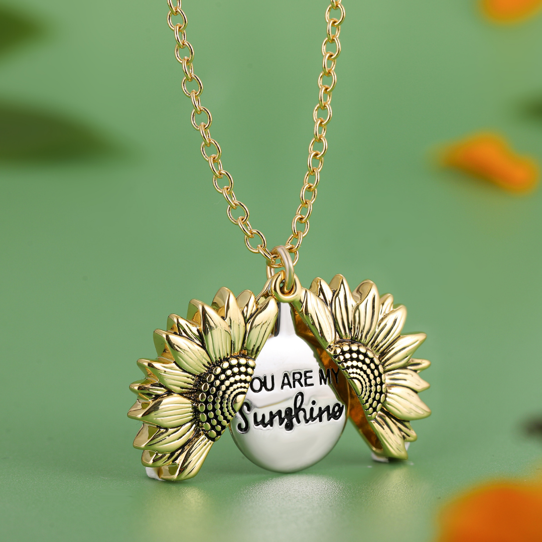 Sunny™ - Zonnebloem ketting “You are my sunshine” [50% Korting]