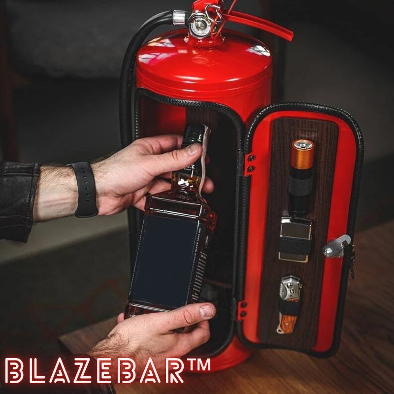 BlazeBar™ – Stijlvolle Minibar met Geïntegreerde Brandblusser [50% Korting]