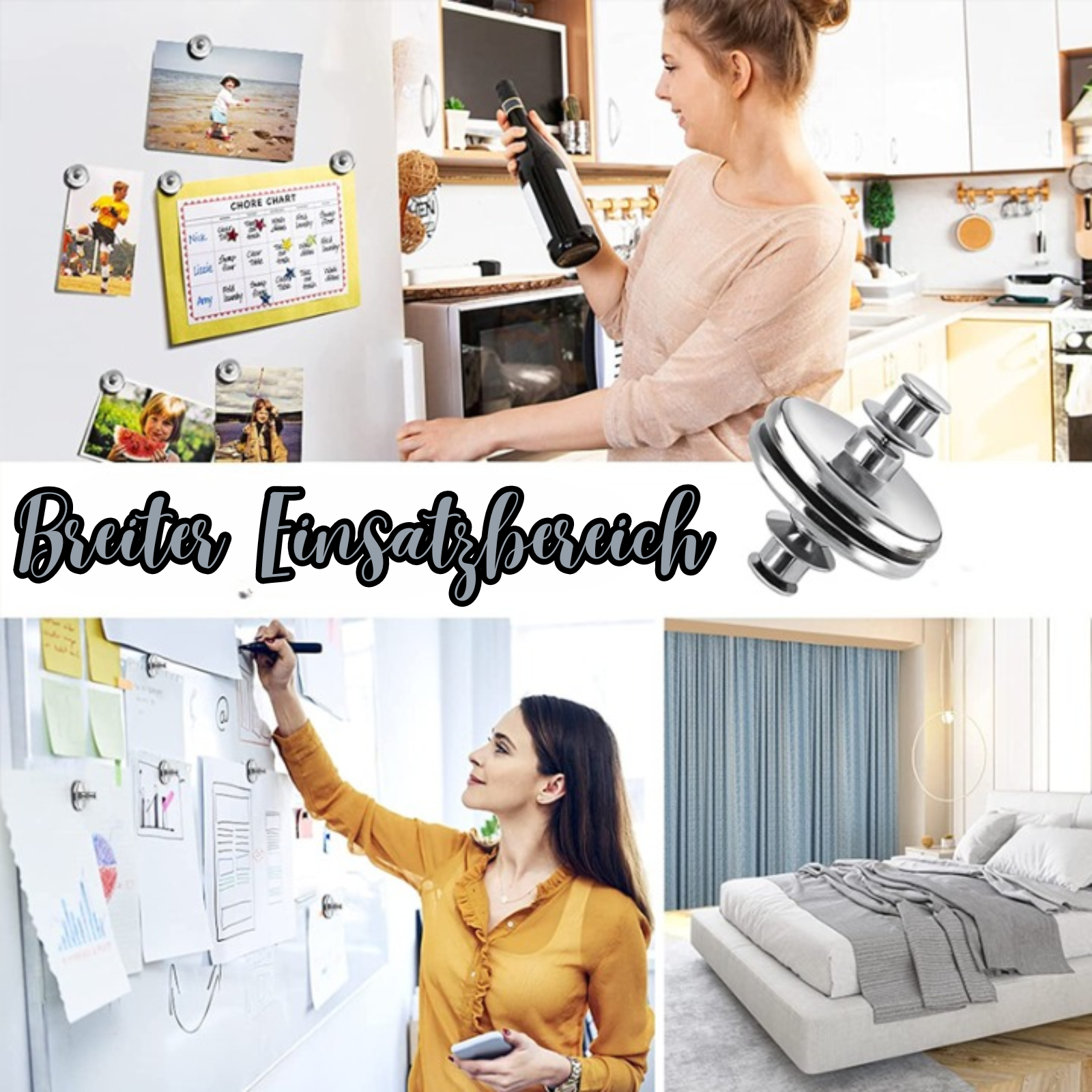 MagNique™ - Magnetische gordijnclip [5 + 5 Gratis]