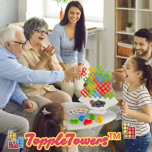 ToppleTowers™ - 3D torenspel voor behendigheid en plezier voor het hele gezin [50% Korting].