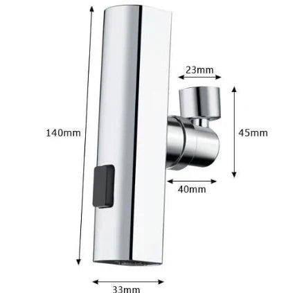 HydroTwist™ – Slimme Waterbesparende Keukenkraan met 4 Straalmodi & 1080° Rotatie