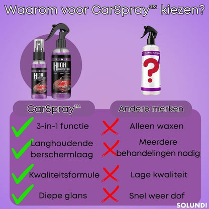 CarSpray – 3-in-1 Autoreiniger voor perfecte autoverzorging [1 + 1 Gratis]