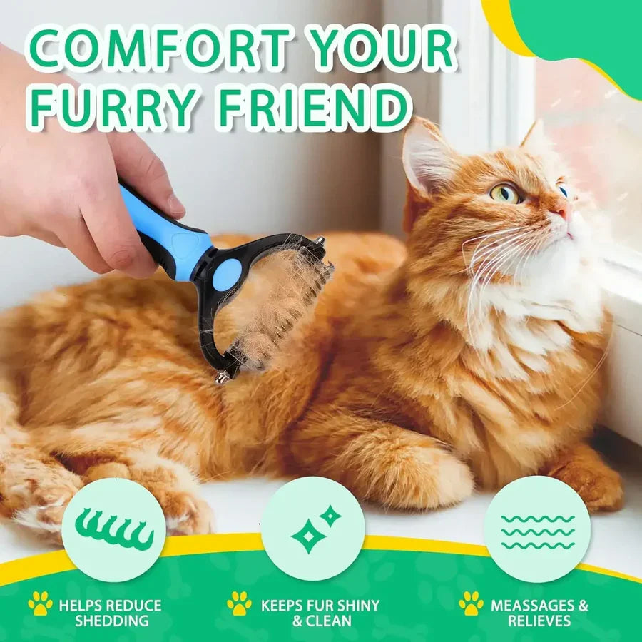 PetShine™ – Tweekoppige ontklittende kam voor huisdieren | 50% korting