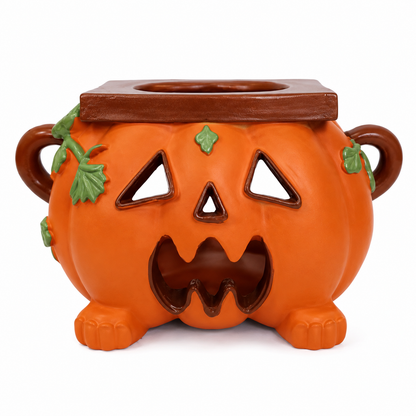 Pompoen tissuehouder van hars – Halloween tafeldecoratie met functie