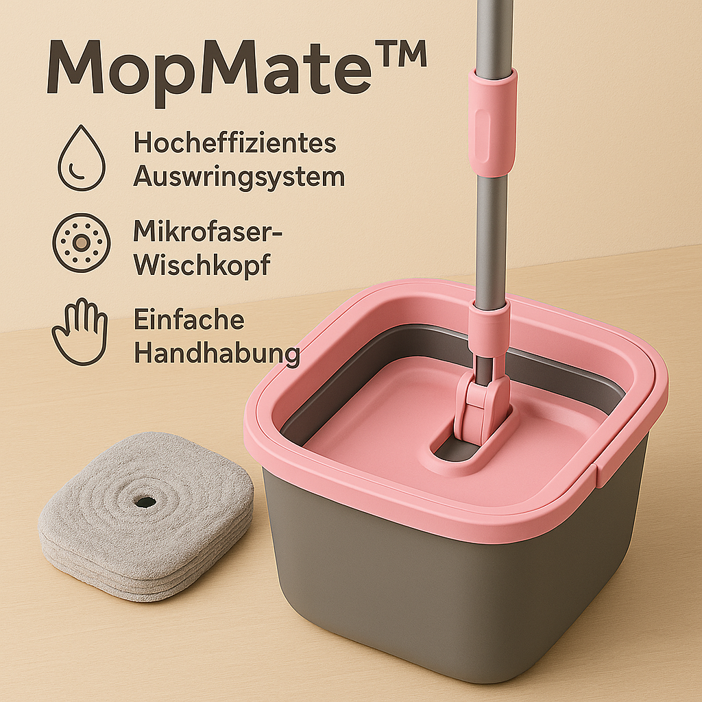 MopMate™ – Hygiënische mop voor ultiem comfort [50% Korting]