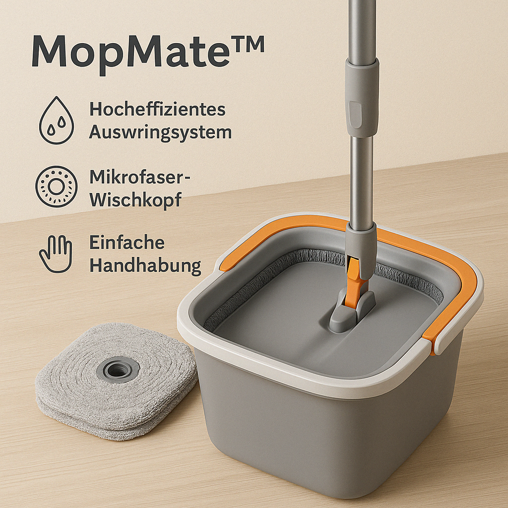 MopMate™ – Hygiënische mop voor ultiem comfort [50% Korting]