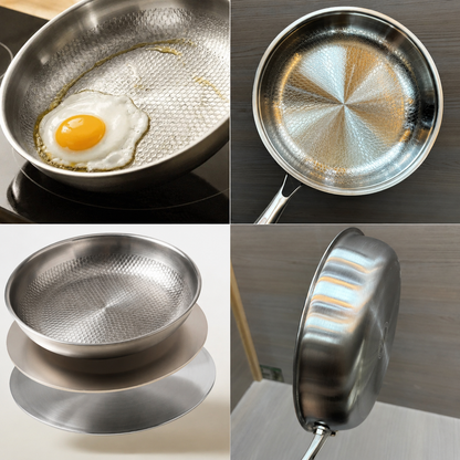 Pan gehamerd – coating-vrij, PTFE- en PFAS-vrij