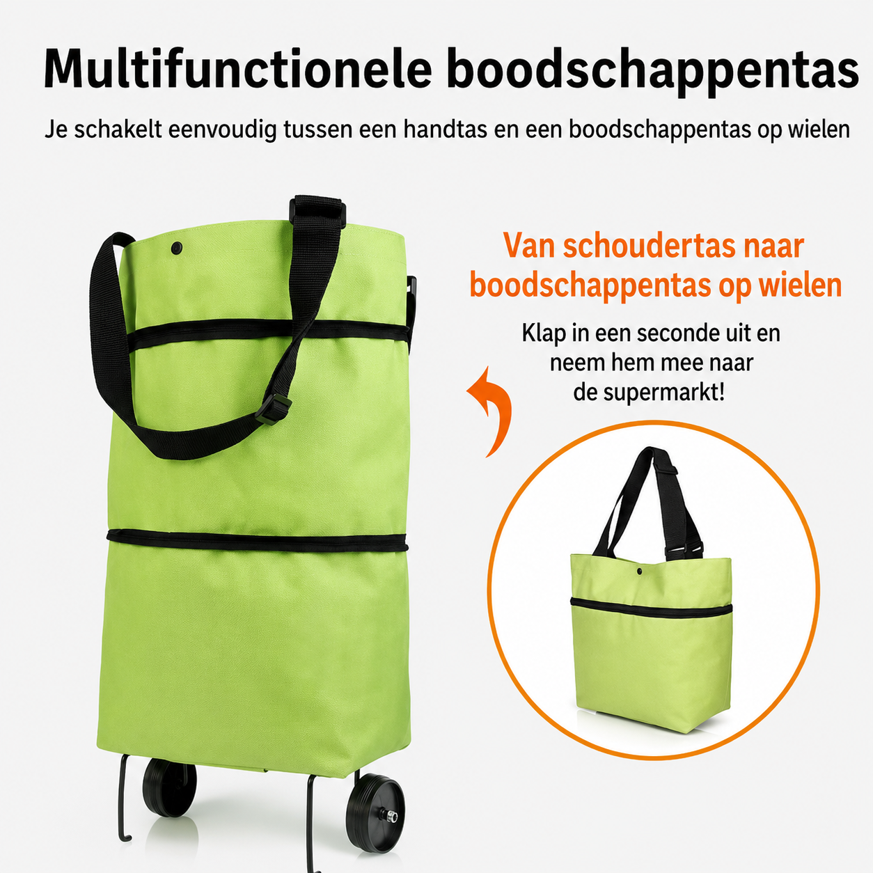 FlexiCart – Winkelen zonder sjouwen – compact, rollend, praktisch [50% korting]