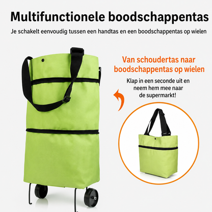 FlexiCart – Winkelen zonder sjouwen – compact, rollend, praktisch [50% korting]