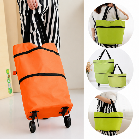 FlexiCart – Winkelen zonder sjouwen – compact, rollend, praktisch [50% korting]