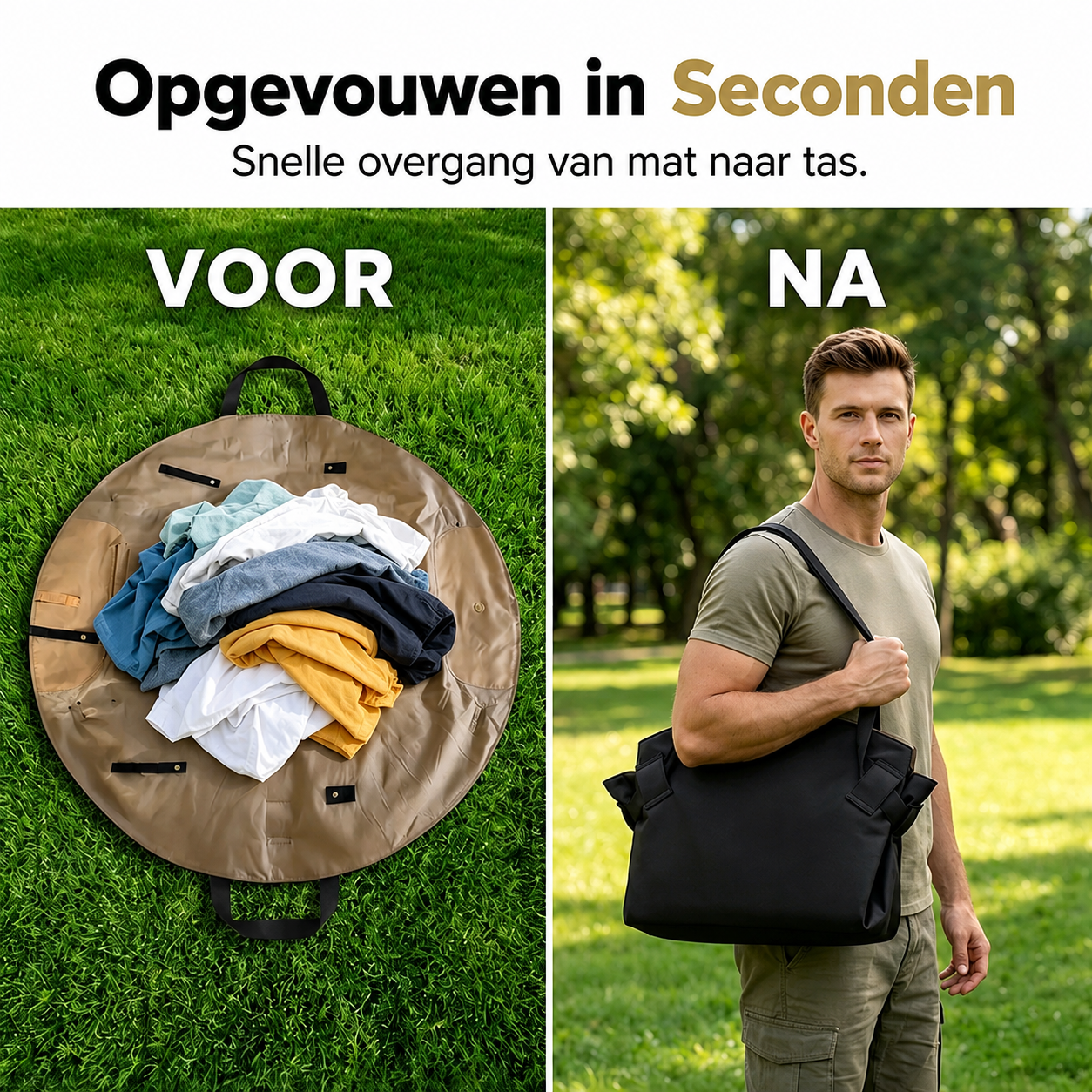 PicnicFlip – Draagtas en picknickdeken in één | 50% korting