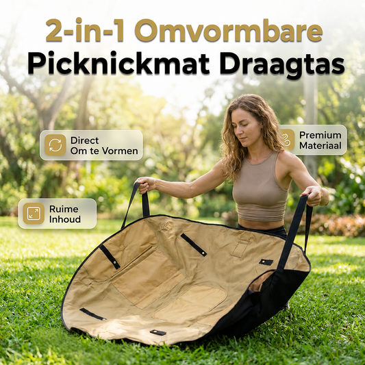 PicnicFlip – Draagtas en picknickdeken in één | 50% korting