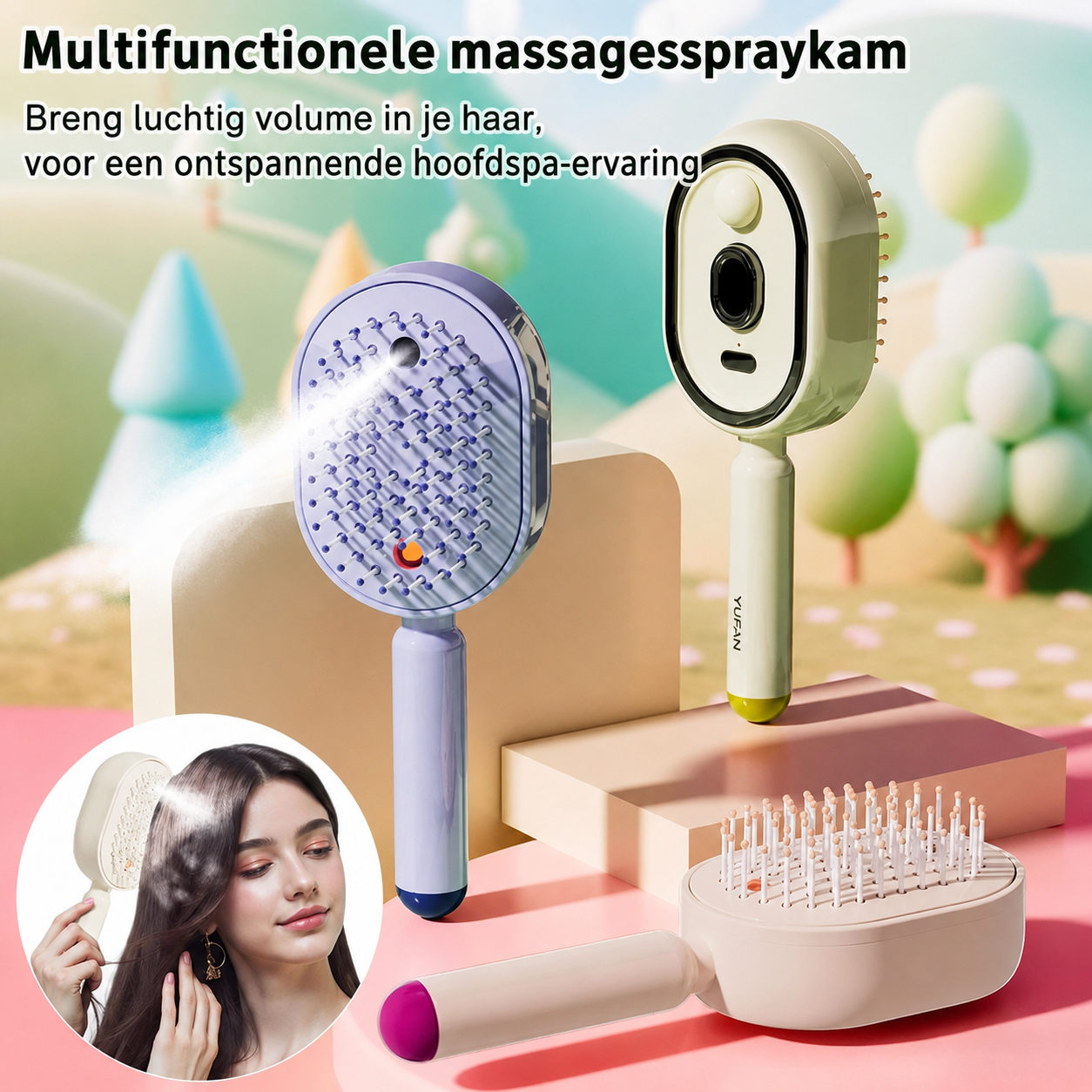 GlowBrush – Ontwarren, Verfrissen en Verzorgen in één Stap | 50% Korting