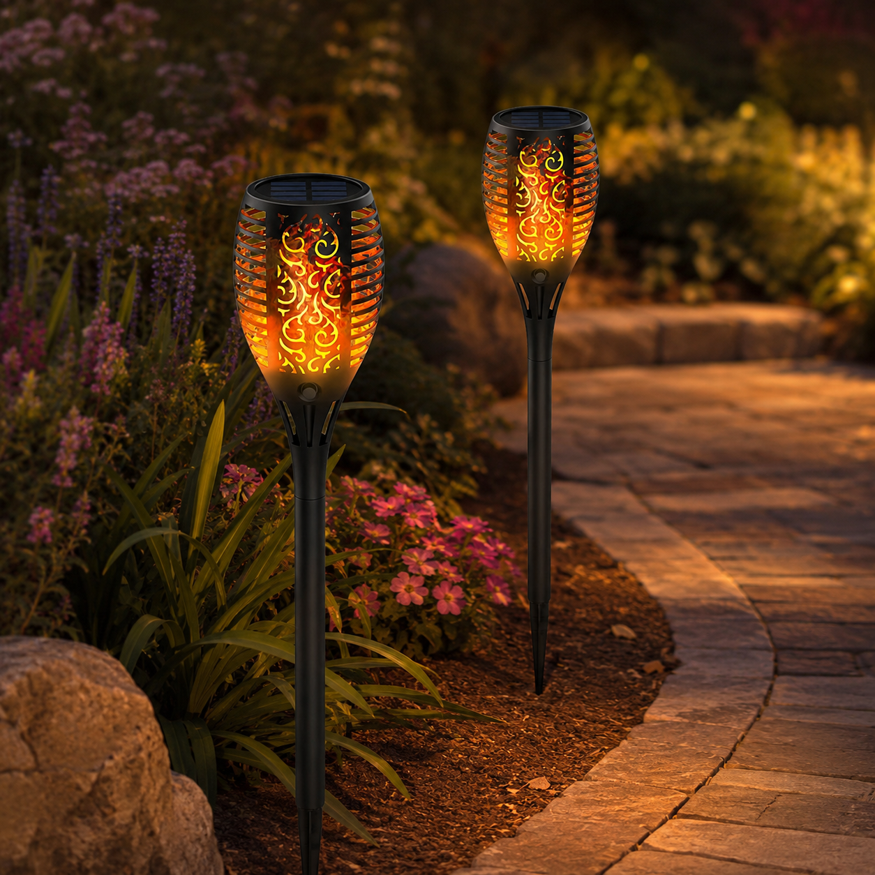 SolarTorch – Warme Zonne-verlichting voor uw Tuin [50% Korting]