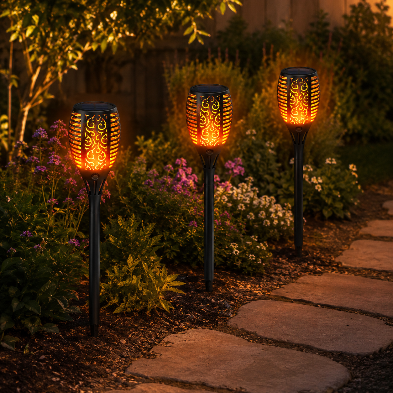 SolarTorch – Warme Zonne-verlichting voor uw Tuin [50% Korting]