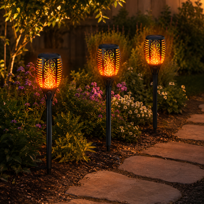 SolarTorch – Warme Zonne-verlichting voor uw Tuin [50% Korting]