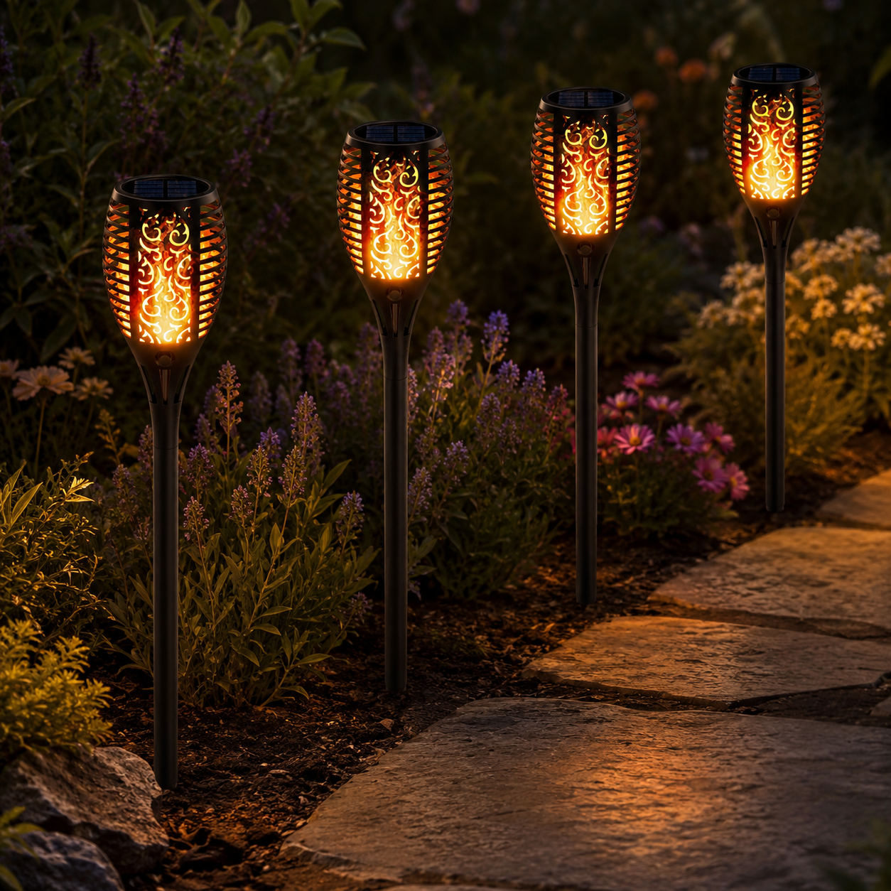 SolarTorch – Warme Zonne-verlichting voor uw Tuin [50% Korting]