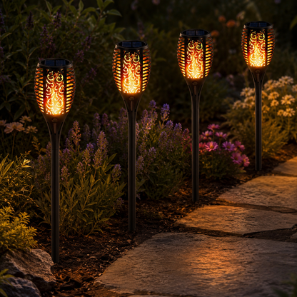 SolarTorch – Warme Zonne-verlichting voor uw Tuin [50% Korting]