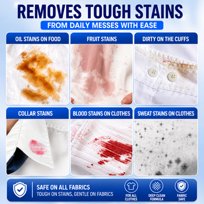 StainClean – Krachtige Textielvlekkenverwijderaar voor vlekkeloos schone stoffen [1 + 1 Gratis]