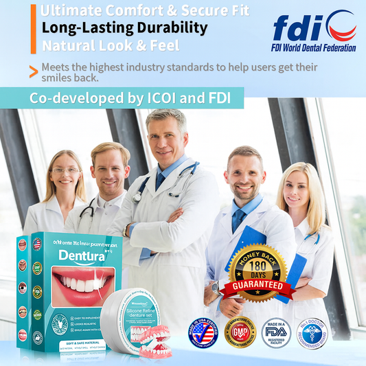 Dentura™ – Siliconen gebitsset met Reline, volledige mondbescherming voor comfortabel dragen [50% Korting]