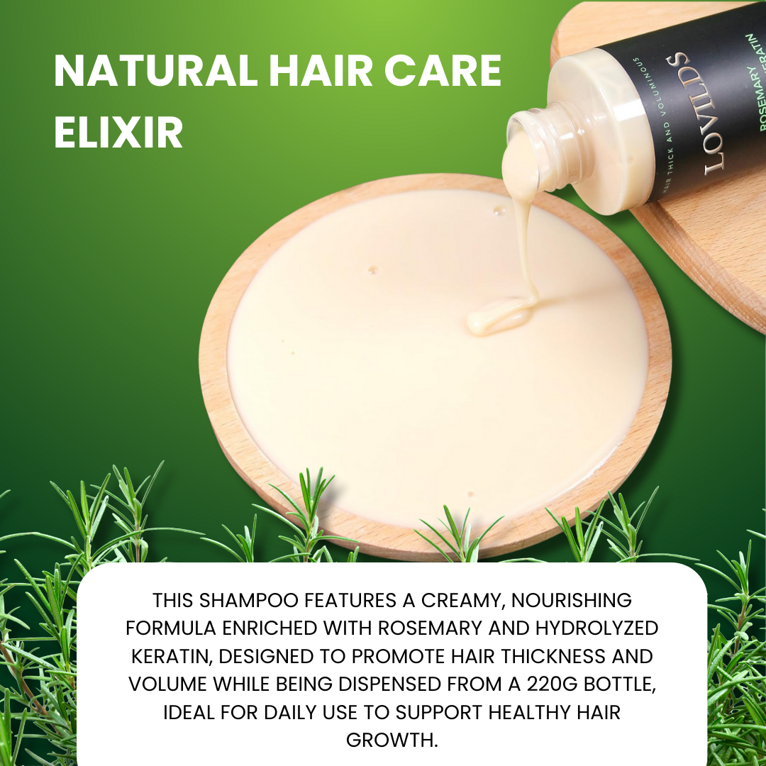 LOVILDS™ Haarserum – Voller, Dikker & Sterker Haar met Keratine & Rozemarijn