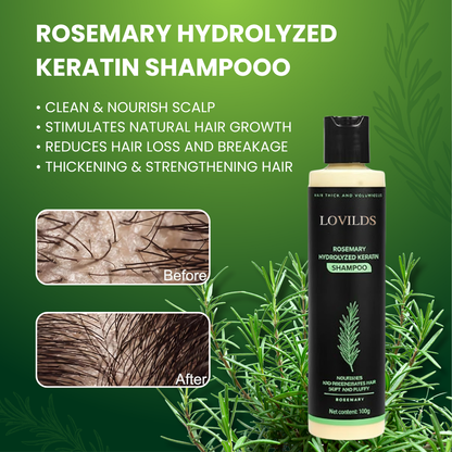 LOVILDS™ Haarserum – Voller, Dikker & Sterker Haar met Keratine & Rozemarijn