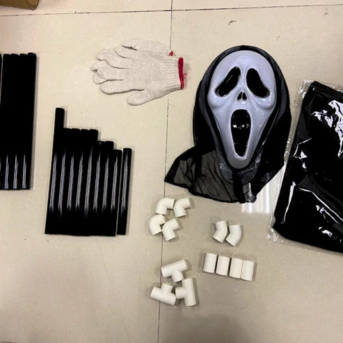 Vliegende Geest Halloween Decoratie met Steunpaal 200cm