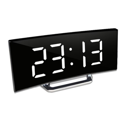 LED Digitale Wekker met Spiegeloppervlak en Automatische Dimming