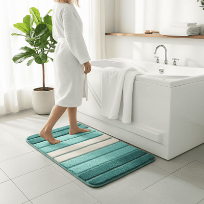 Ultrazachte badmat van microvezel – antislip & absorberend